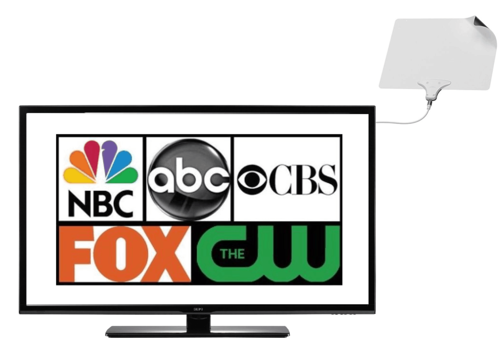 mohu-antenna-connected-to-TV