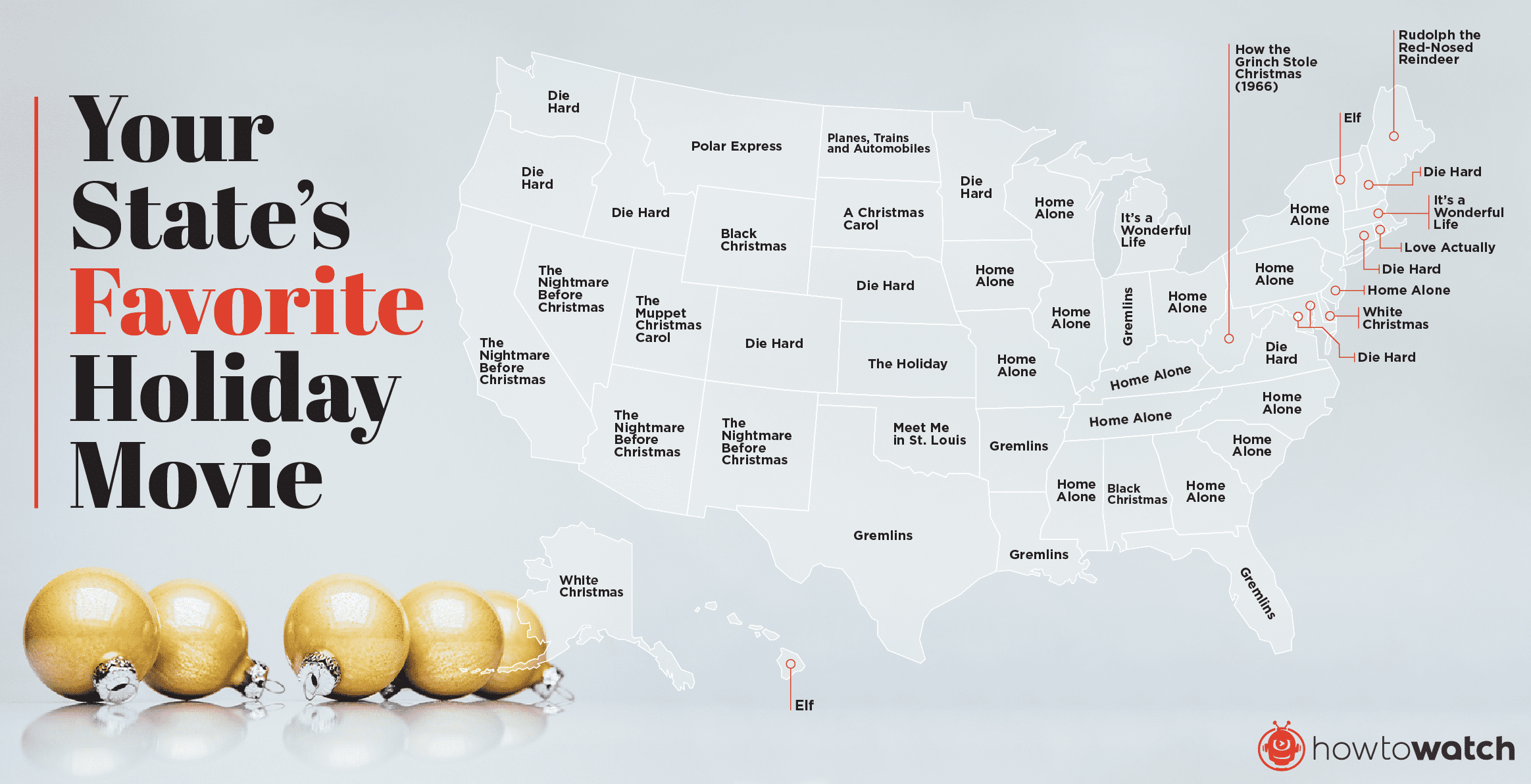 Your State’s Favorite Holiday Movie  HowtoWatch.com